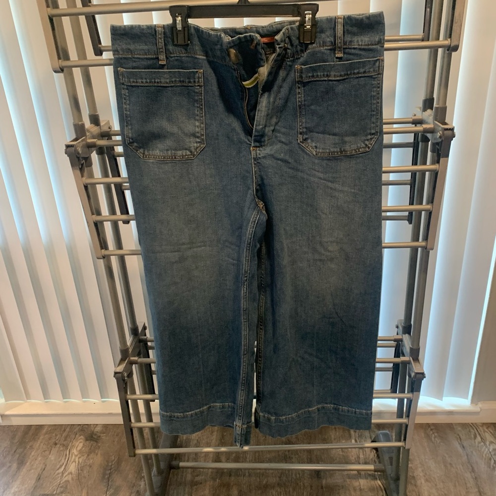 Pilcro cropped wideleg jean from Anthropologie.  Size 16W